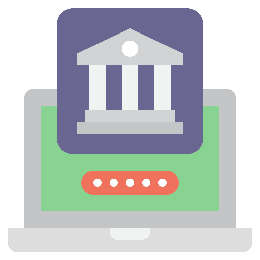 Online banking electronic online banking computer icon