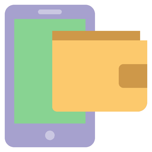 Online wallet finance financial money icon