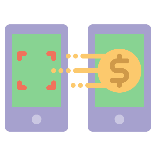 Mobile payment business and finance service mobile payment icon