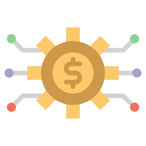 Online payment banking electronic technology icon