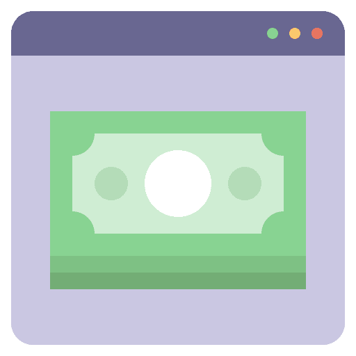 Website money website banking icon