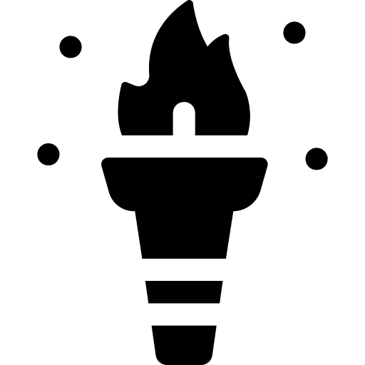 Torch torch sports and competition light icon