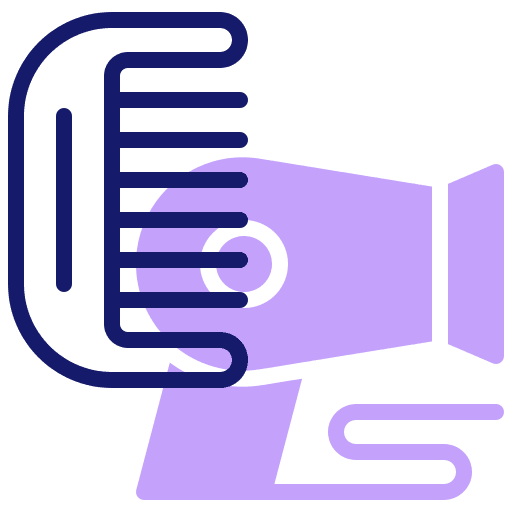 Grooming hair dryer pets veterinarian icon Grooming hair dryer pets veterinarian icon