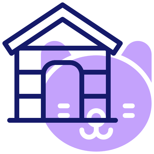 Pet house shelter animal animals icon