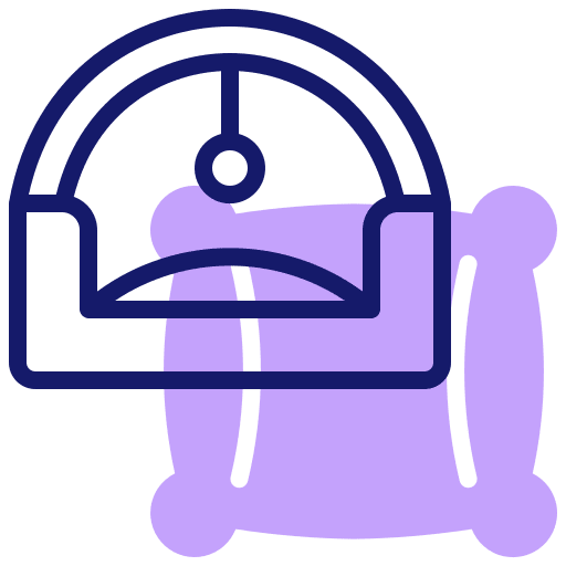 Pillow sleep shelter bed icon