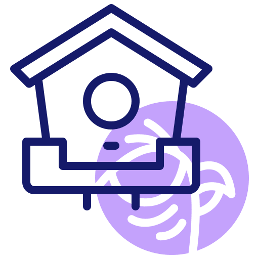 Bird house animals bird house pet icon