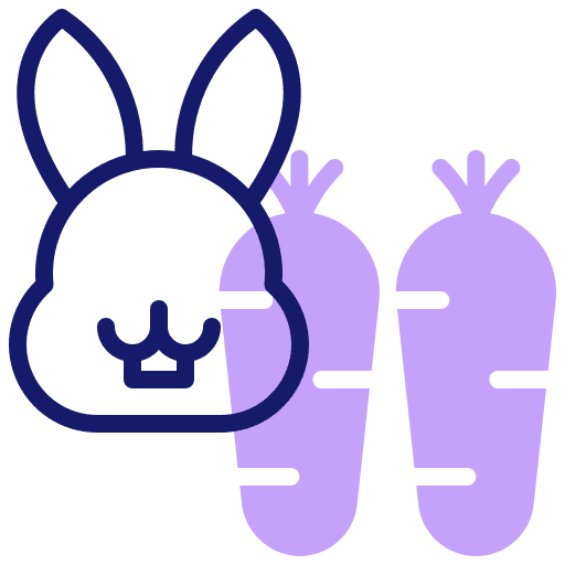 Rabbit domestic pet rabbit icon Rabbit domestic pet rabbit icon