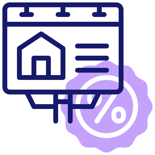 Commercial ads advertising banner icon