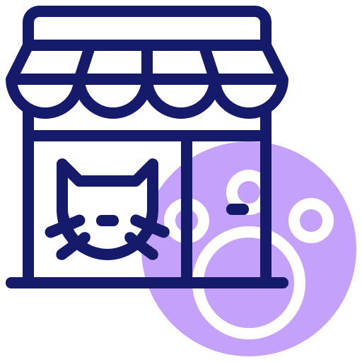 Pet shop pet shop commerce store icon Pet shop pet shop commerce store icon