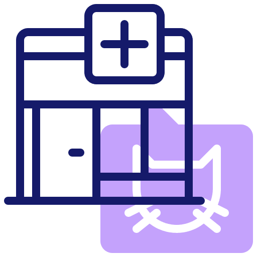 Veterinary architecture and city building veterinarian icon Veterinary architecture and city building veterinarian icon
