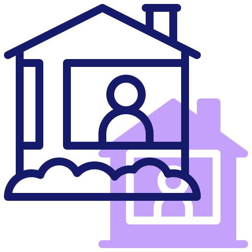 Neighbor residential real estate town icon Neighbor residential real estate town icon