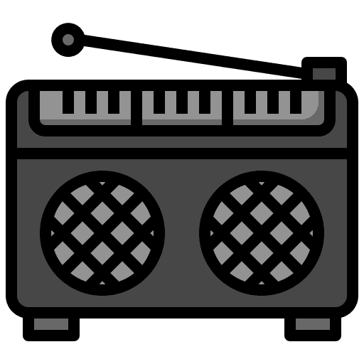 Radio radio music player retro icon