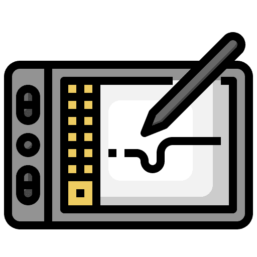 Graphic design drawing tablet device graphic tablet icon