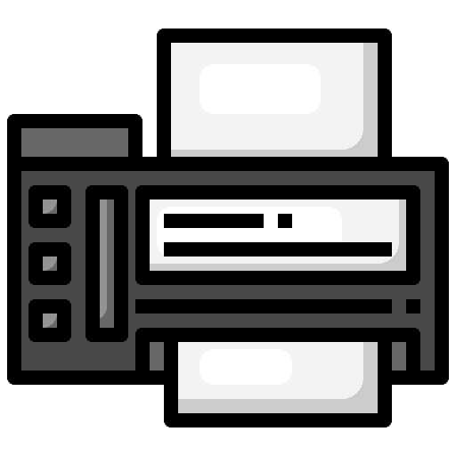 Printer tools and utensils paper electronics icon Printer tools and utensils paper electronics icon