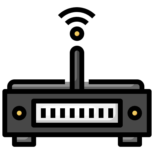 Router modem wireless router communications icon Router modem wireless router communications icon
