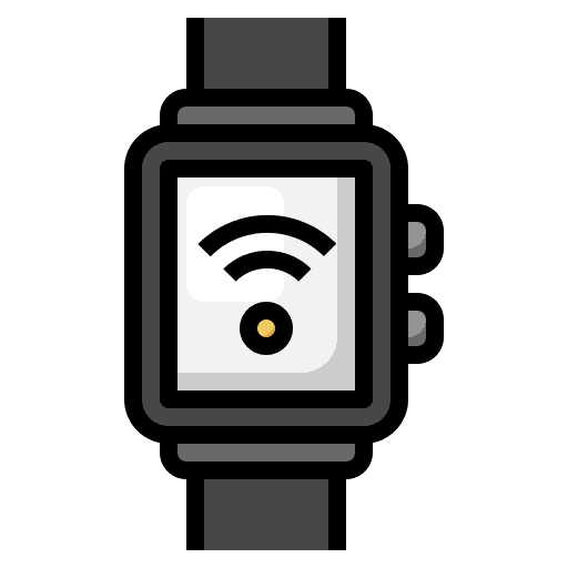 Smartwatch electronics wifi signal device icon Smartwatch electronics wifi signal device icon