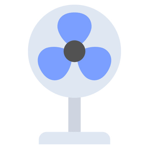 Fan furniture and household fan electronics icon