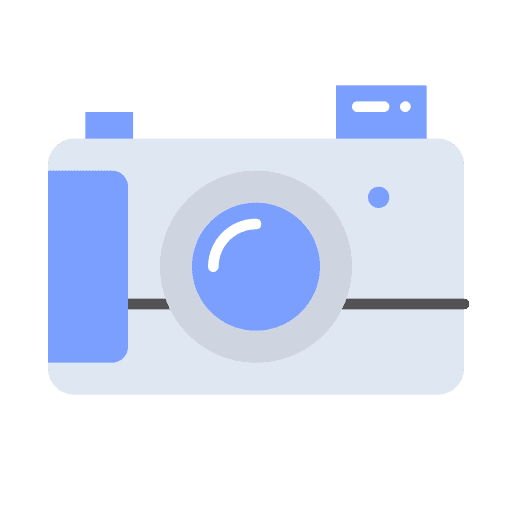 Photo camera electronics travel photography icon