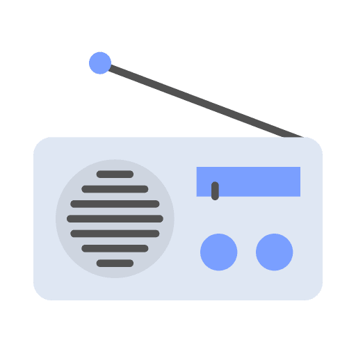 Radio electronics radio radio antenna icon