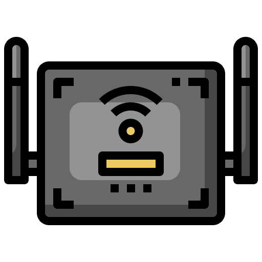 Wifi modem wireless router electronics icon Wifi modem wireless router electronics icon