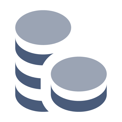 Coin cash coins money icon
