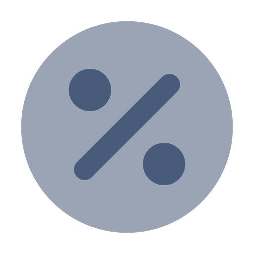 Discount business mathematics percentage icon Discount business mathematics percentage icon