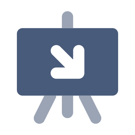 Arrow down business and finance presentation education icon Arrow down business and finance presentation education icon