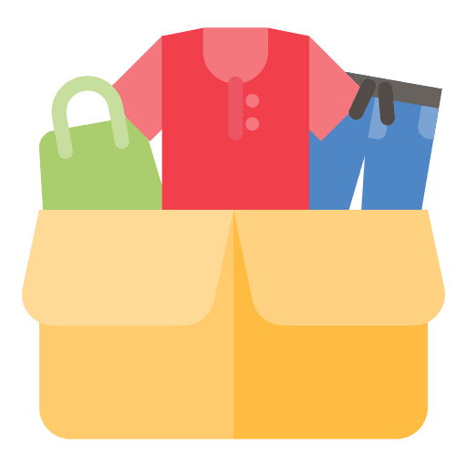 Cardboard box shopping cardboard unboxing icon