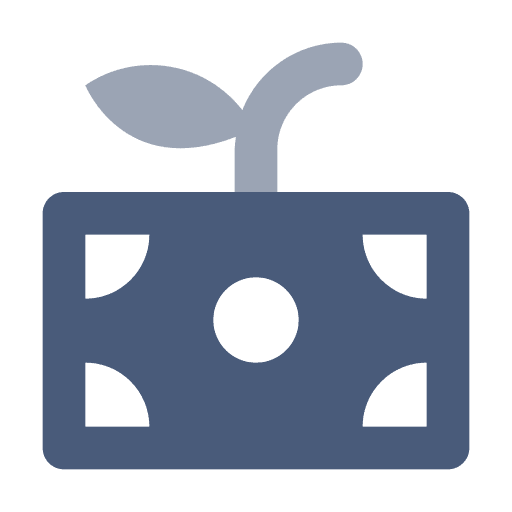 Invest business and finance plant bill icon Invest business and finance plant bill icon