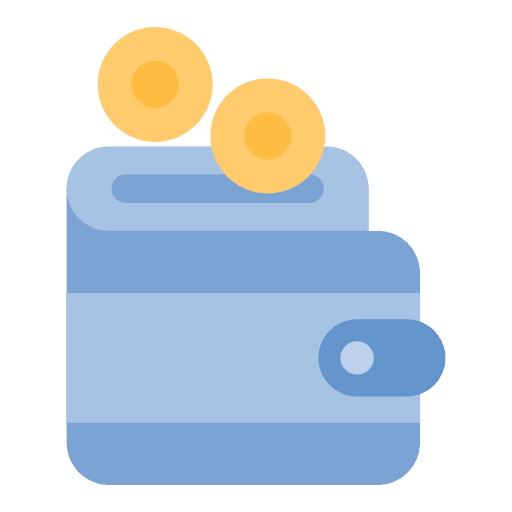 Wallet finances money tool icon