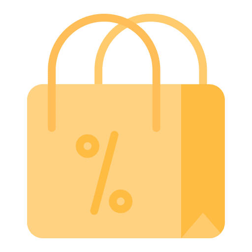 Shopping bag commerce discount bag icon Shopping bag commerce discount bag icon