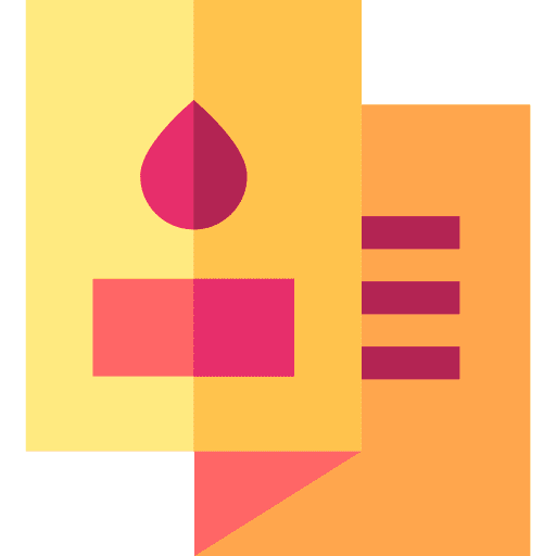 Blood donation healthcare and medical blood donation information icon