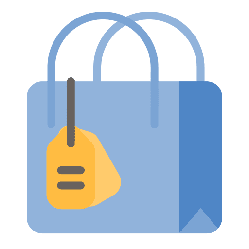 Shopping bag supermarket business shopper icon Shopping bag supermarket business shopper icon