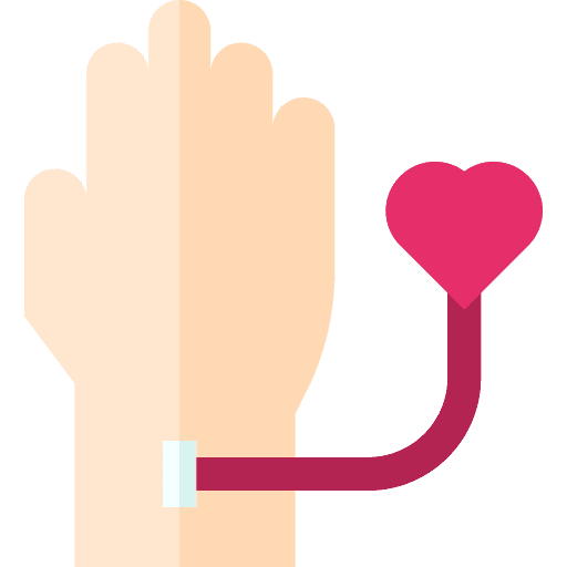 Blood donation blood heart donation icon