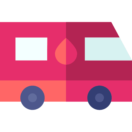 Blood donation medical healthcare transportation icon