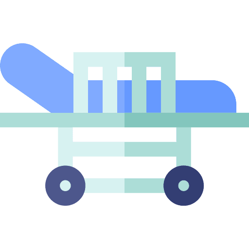 Stretcher hospital bed health healthcare and medical icon