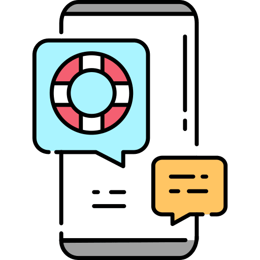 Customer service communications sos help icon