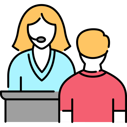 Customer service operator customer service professions and jobs icon