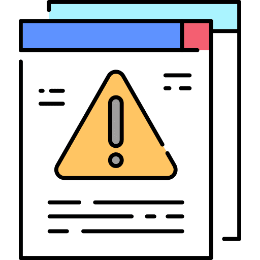 Attention website seo and web browser icon Attention website seo and web browser icon
