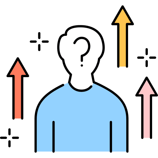 Coaching man up arrow user icon