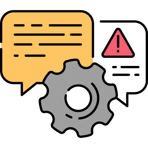 Customer service communications bubble speech chat icon