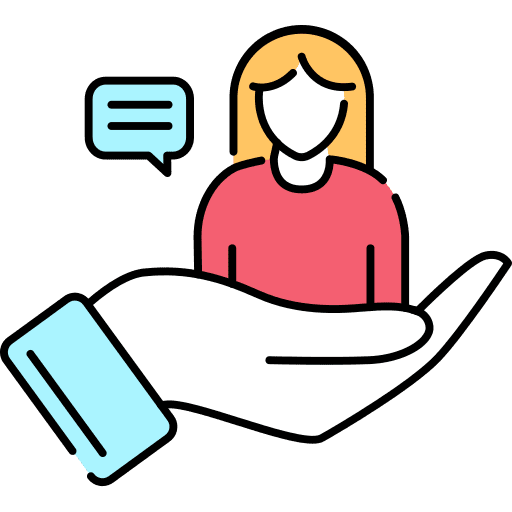 Customer service hand customer support icon Customer service hand customer support icon