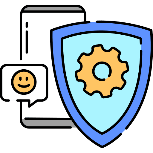 Customer service protection shield customer service icon Customer service protection shield customer service icon