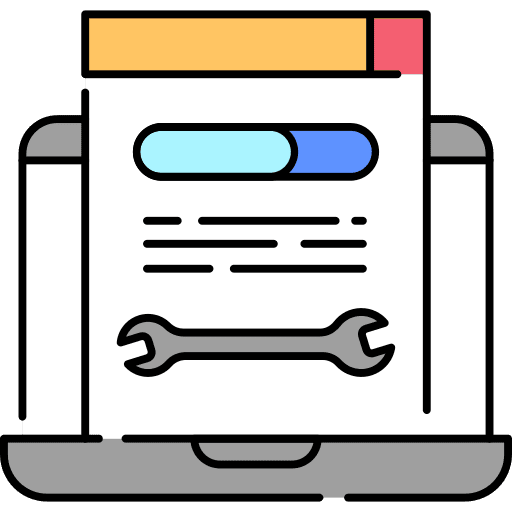 Customer service support seo and web maintenance icon Customer service support seo and web maintenance icon