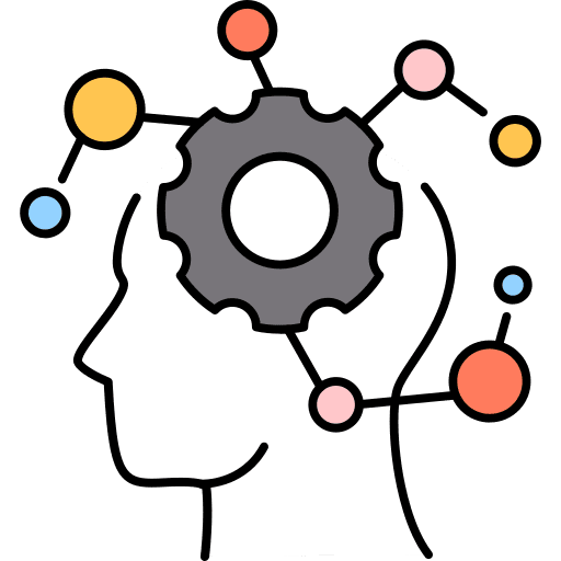 Head head user connection icon