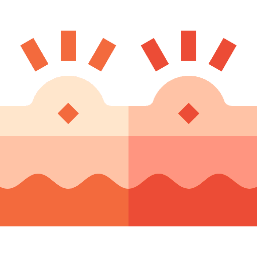 Dermatitis cracked skin reaction dermatitis icon