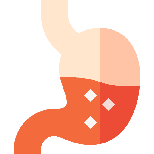 Indigestion healthcare and medical pain indigestion icon