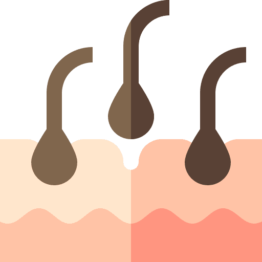 Hair loss healthcare and medical hair loss hair icon Hair loss healthcare and medical hair loss hair icon