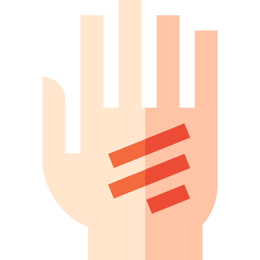 Itching eruption healthcare and medical itch icon Itching eruption healthcare and medical itch icon