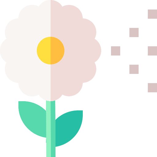 Pollen blossom wind nature icon Pollen blossom wind nature icon